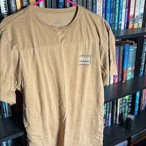 Brixton Tan Short Sleeve Tee Classic Crew Neck